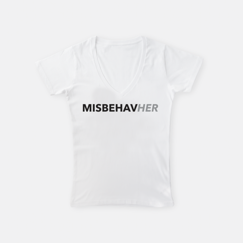 Misbehave Her  |  V-Neck T-Shirt