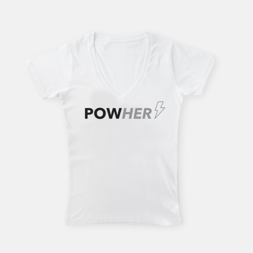 Pow Her  |  V-Neck T-Shirt