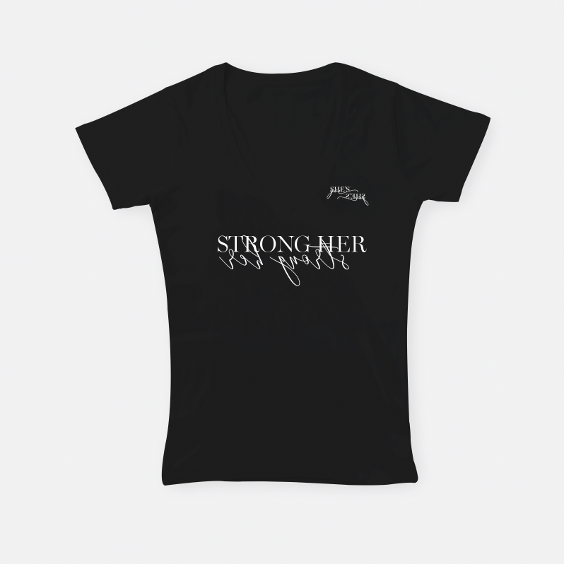 Strong Her | V-Neck T-Shirt