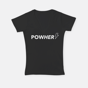 Pow Her  |  V-Neck T-Shirt