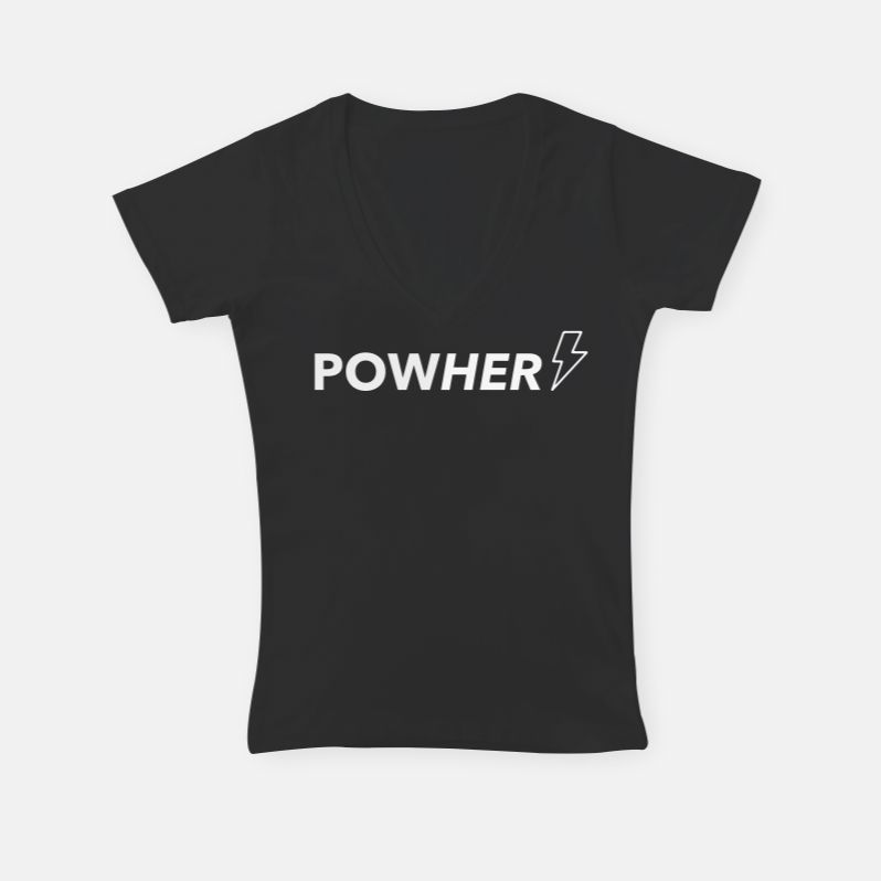 Pow Her  |  V-Neck T-Shirt