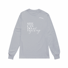 Load image into Gallery viewer, She Can Do Anything | Crew Neck Long Sleeve Shirt