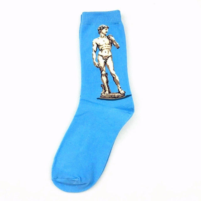 Retro Fun Van Gogh Art - Famous Painting Socks